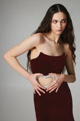 Valentine Diamond Show Topper Dress-Real Red