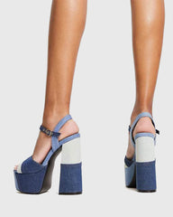 Selah Colorblock Strap Platform Sandals