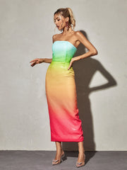 Ailya Strapless Sequin Dime Dress