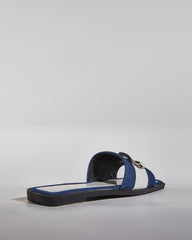 Sky Buckle Two Tone Slippers