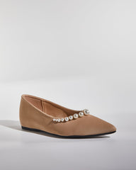 Sol Pearl Satin Flats