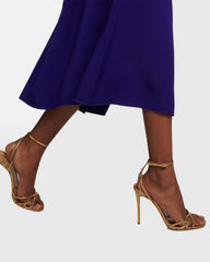 Tamara Metallic Chiasma Strap Sandals