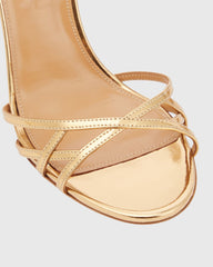 Tamara Metallic Chiasma Strap Sandals
