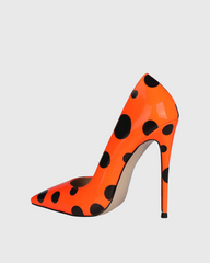 Tina Polka Dots Pumps In Orange