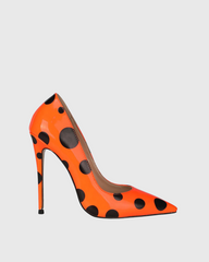 Tina Polka Dots Pumps In Orange