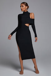 Alyia Cut-out Maxi Bandage Dress