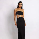 Lemiya Hollowed-out Slit Dress