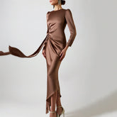 Elegant Slim Dress With Irregular Hips