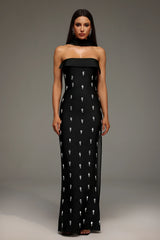 Alyia High-End Diamond Bandage Sparkly Evening Party Dress