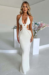 Selly Knitted Summer Cutout Dress