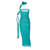 Rose Ribbon High Waist Dress