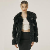 Fluffy Woolen Ring Top Dress