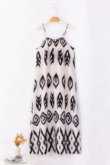 Full Size Printed Spaghetti Strap Cami Dress
