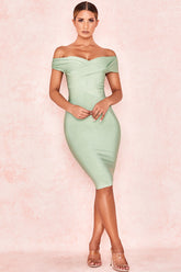 MEIGA OFF SHOULDER BANDAGE DRESS