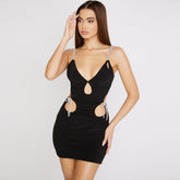 Diamond-studded Rope Hollow Sling Double-layer Milk Silk Folds