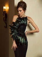 Elite Chest Feather Stitching Bandage Dress