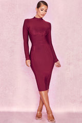 Elegantly Made Winy Bandage Full sleeve Dress