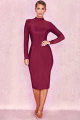 Elegantly Made Winy Bandage Full sleeve Dress