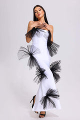 Charming Signature Celeb Dress-White
