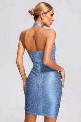 Halter Glue Bandage Dress