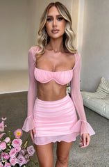 Chic Fit Hip Skirt Two-piece Dress