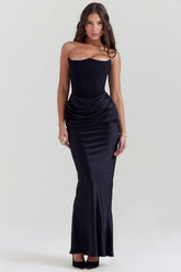 SERAPHINA CORSET SATIN ELEGANCE DRESS