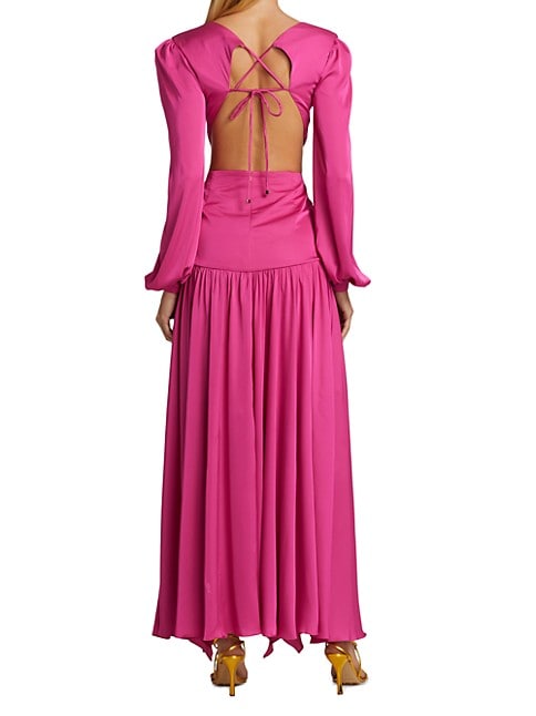 Selly V-Neck Summer Cutout Wedding Dress