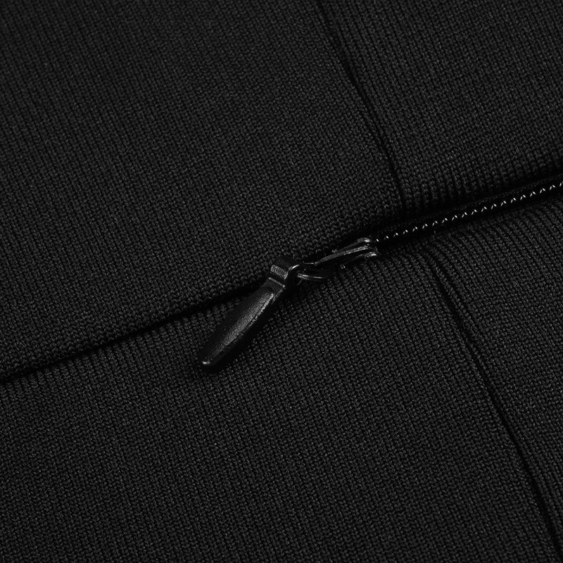 Cessia Black Maxi Bandage Dress