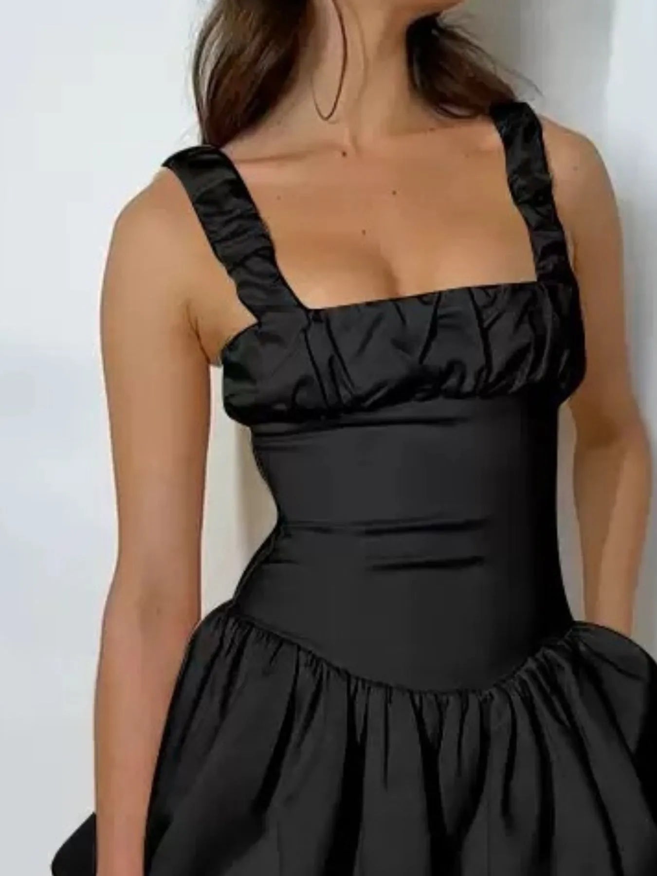 Bubble Hem Mini Dress