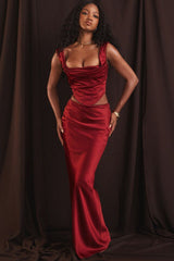 Renga Satin Maxi Dress