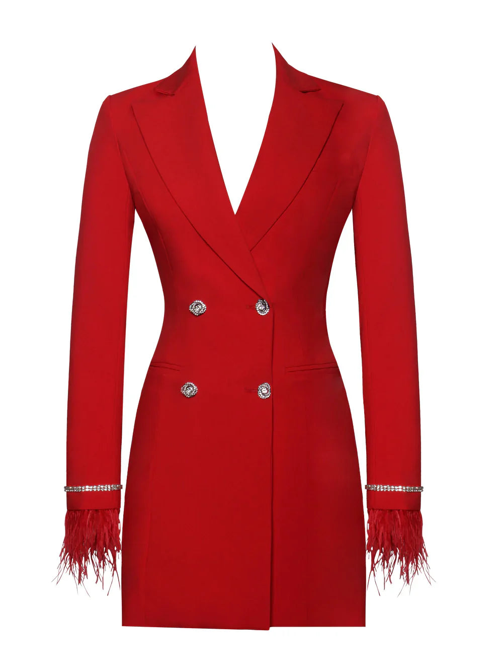 ELERKA MINI FUR SLEEVED BLAZER