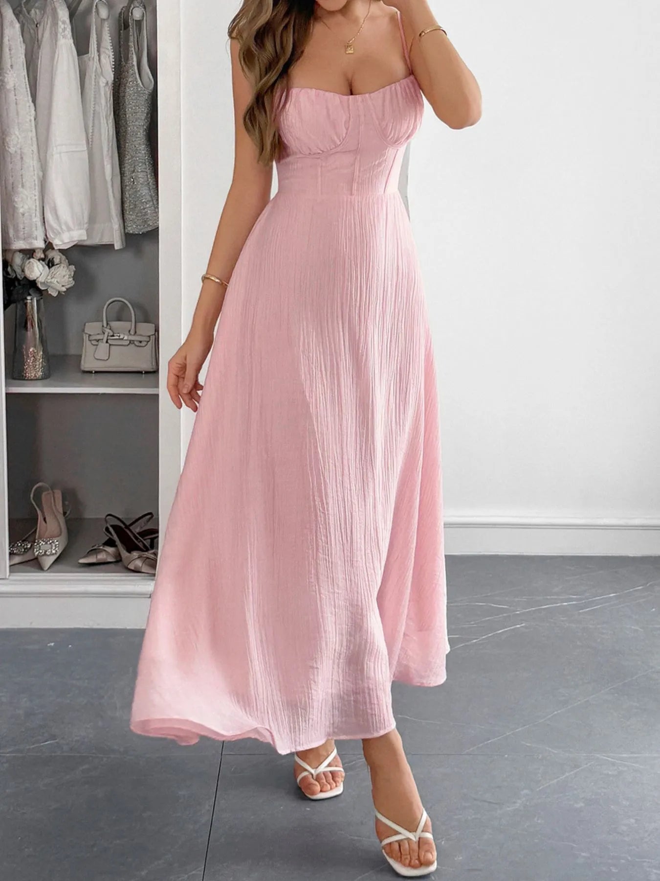 Sweetheart Neck Cami Dress