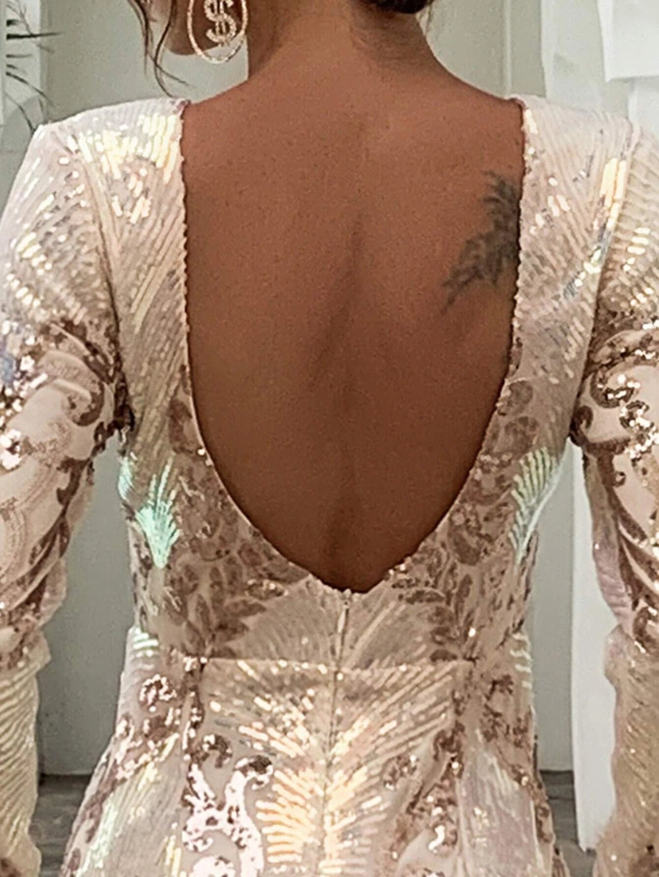Alyia Sequin Maxi Evening Dress