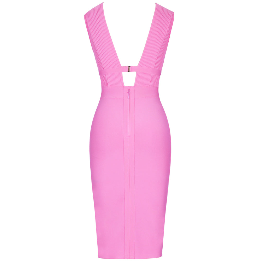 Lemily Cutout Bandage Dress