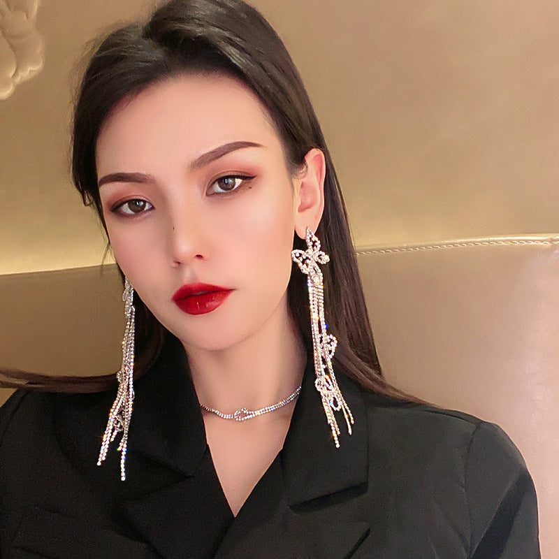 Damen Earrings Exaggerated Ear Jewelry