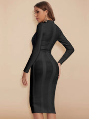 Alana Bandage Midi-Black