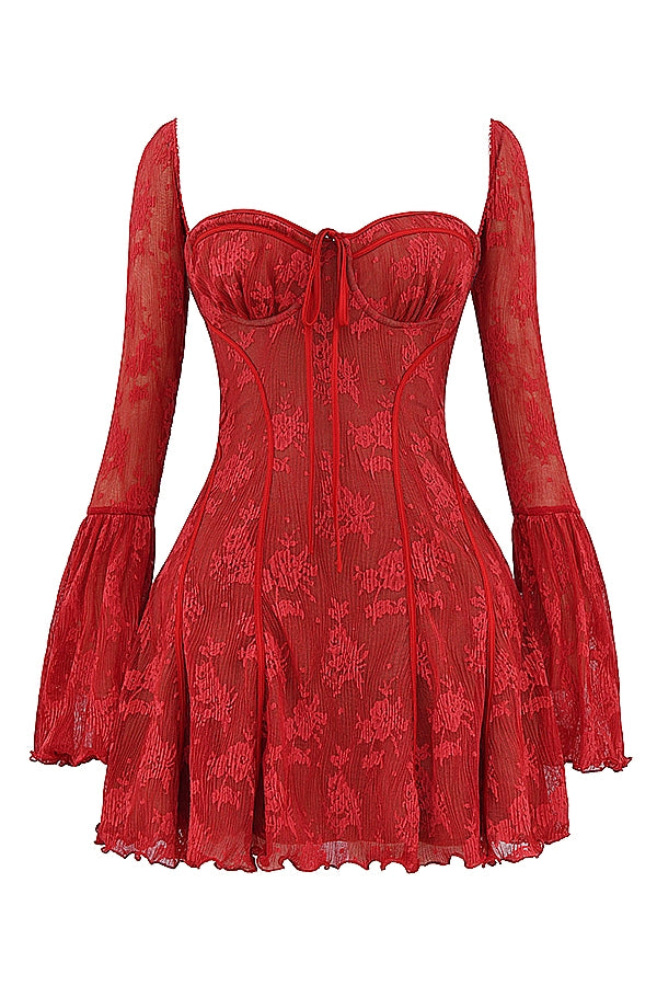 Alyia Chic Lace Corset Dress