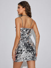 Metallic Mini Celeb Style Dress