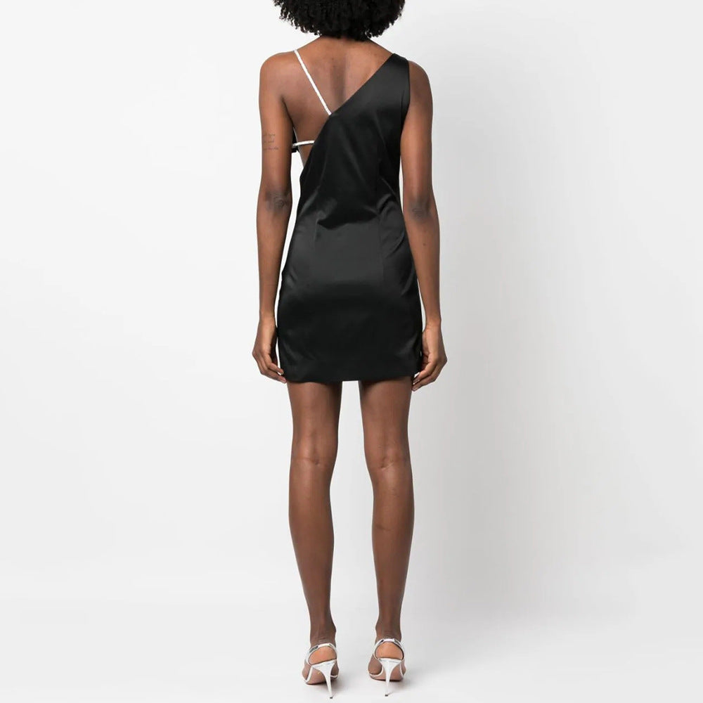 Aerila V-Neck Diamond Mini Dress