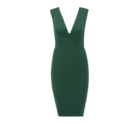 V Neck Party Bandage Dress