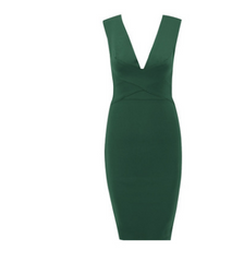 V Neck Party Bandage Dress