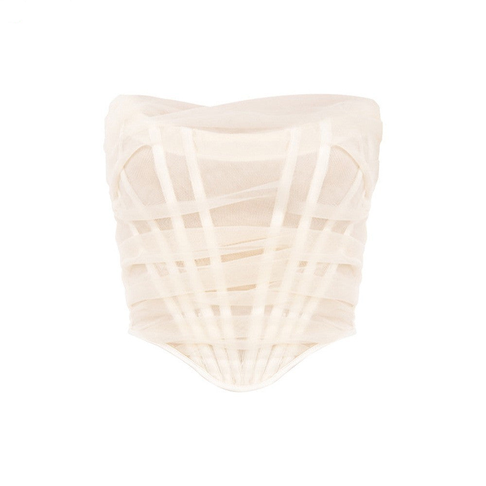 Aenna Mesh Corset Vest Top