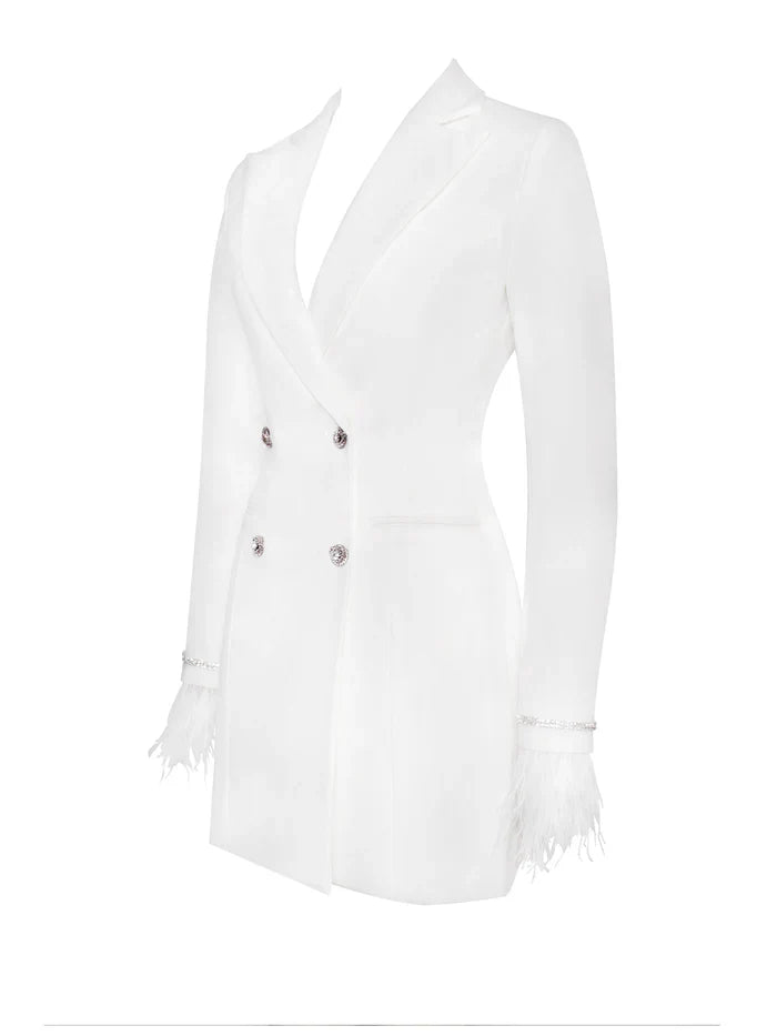 ELERKA MINI FUR SLEEVED BLAZER