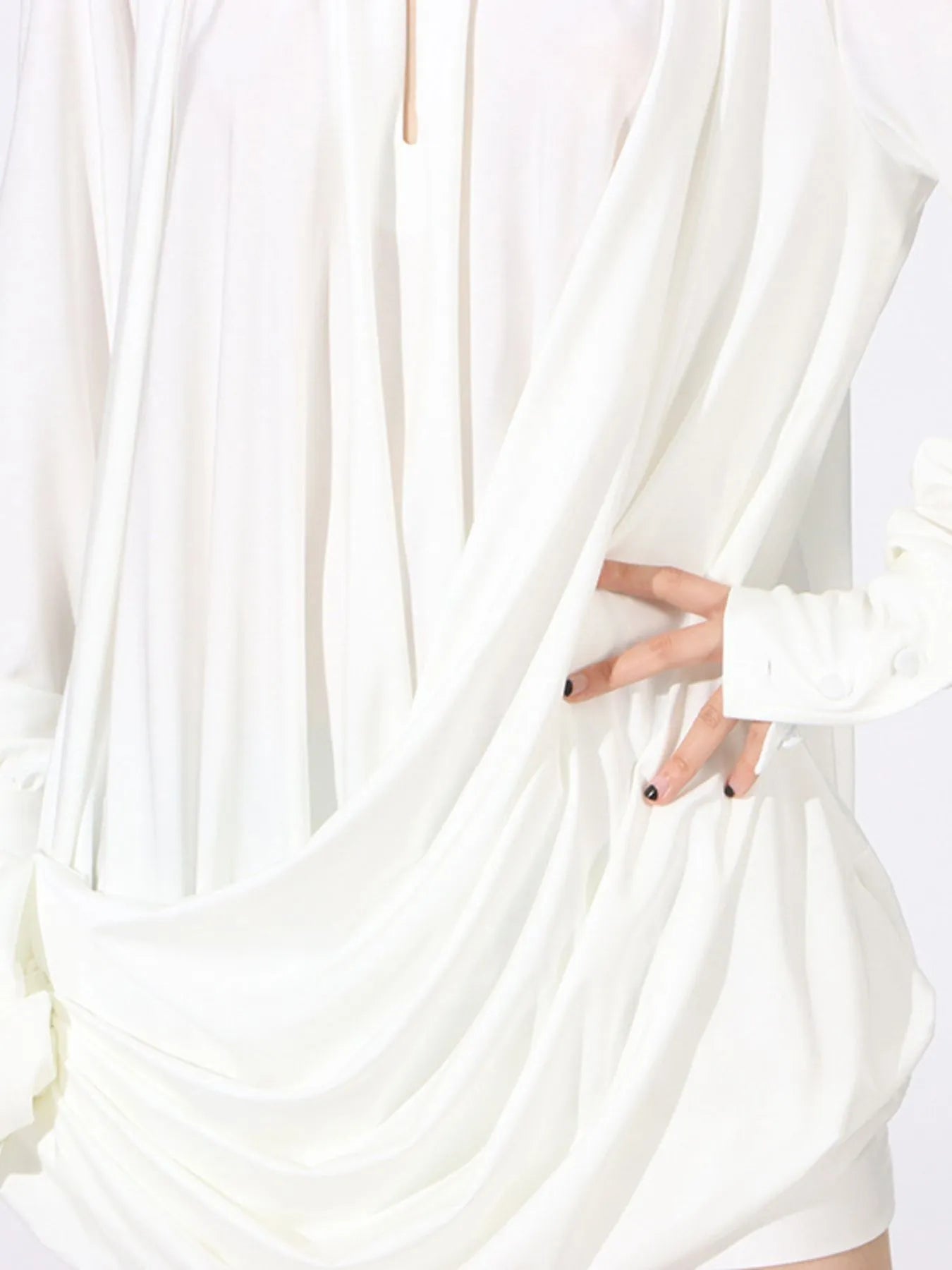 Ruched Long Sleeve Mini Dress