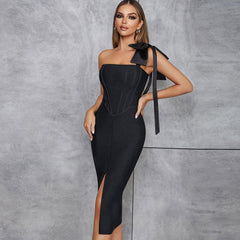 ERI CORSET STRAPLESS ELEGANT DRESS