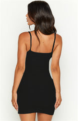 Alyia Cocktail Deep V Suspender Dress