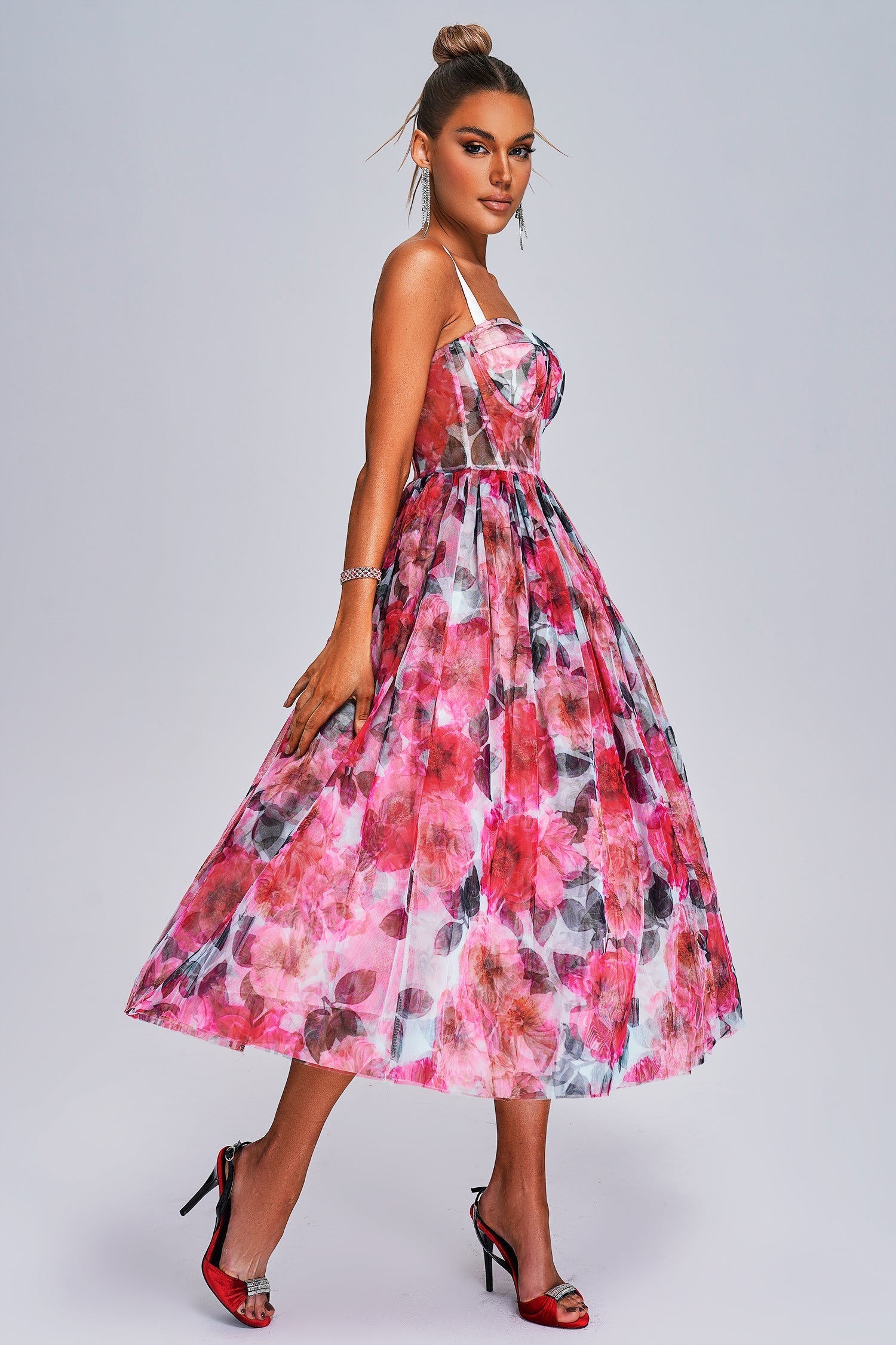 Deirra Floral Midi Dress