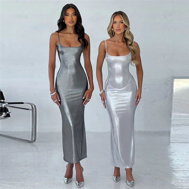 Sling Off-neck Sheath Dress