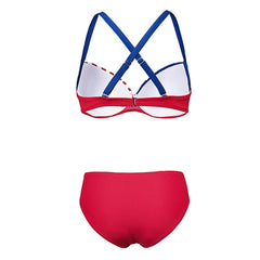 American Flag Print Bikini Set
