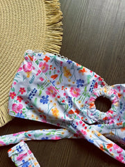 Flower Print Bikini Set